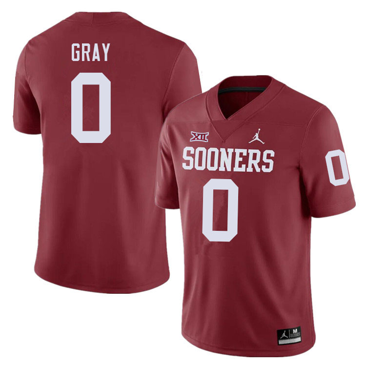 Men #0 Eric Gray Oklahoma Sooners College Football Jerseys Sale-Crimson - Click Image to Close